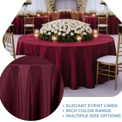 Merlot La Petite France Jacquard Tablecloth - Multiple Size Options