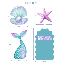 Mermaid Dreams Foam Core Backdrop Kit by PopScene™