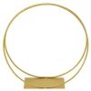 Metal Floral Ring Stand - Gold