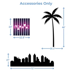 Miami Nights Foam Core Backdrop Kit by PopScene™