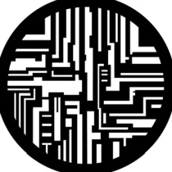 Microchip - Stock Gobo for Gobo Light Projectors - Choose your size!