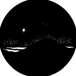 Midnight Star - Stock Gobo for Gobo Light Projectors - Choose your size!