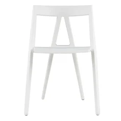 Milan Polypropylene Stacking Chair - White