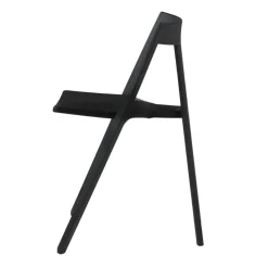 Milan Polypropylene Stacking Chair - Black