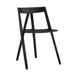 Milan Polypropylene Stacking Chair - Black