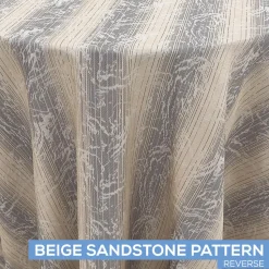 Minerals Tablecloth by Eastern Mills - Beige Sandstone Pattern - Many Size Options