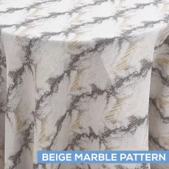 Minerals Tablecloth by Eastern Mills - Beige Marble Pattern - Many Size Options