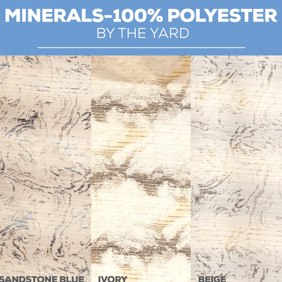 Minerals Tablecloth by Eastern Mills - Blue Sandstone Pattern - Many Size Options