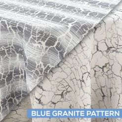 Minerals Tablecloth by Eastern Mills - Blue Granite Pattern - Many Size Options