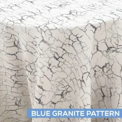 Minerals Tablecloth by Eastern Mills - Blue Granite Pattern - Many Size Options