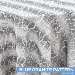 Minerals Tablecloth by Eastern Mills - Blue Granite Pattern - Many Size Options