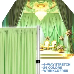 Mint Green 4-Way Stretch Spandex Drape Panel - Choose your Size