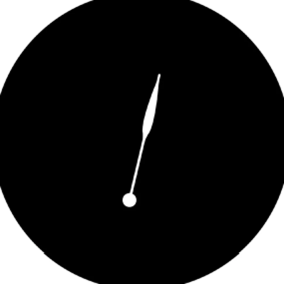 Minute Hand - Stock Gobo for Gobo Light Projectors - Choose your size!