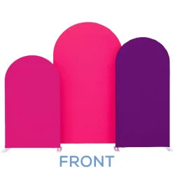 MISTINT Arched Backdrop Set w/ Double Sided Tension Fabric Cover - Enchanting Collection