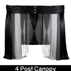 Modern Theme Pro-Designed Backdrop or 4 Post Canopy Kit - 6ft-10ft Tall