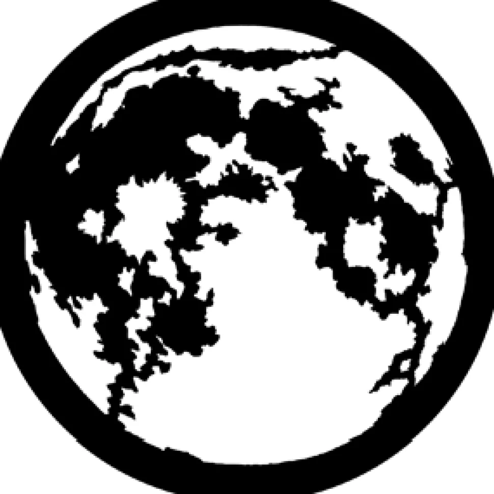 Moon - Stock Gobo for Gobo Light Projectors - Choose your size!