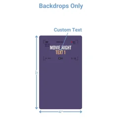 Movie Night Foam Core Birthday Backdrop Kit by PopScene™