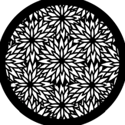 Multiple Flowers - Stock Gobo for Gobo Light Projectors - Choose your size!