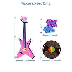 Music Festival Foam Core Birthday Backdrop Kit by PopScene™