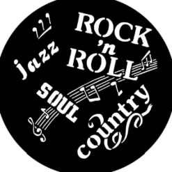 Music Mix - Stock Gobo for Gobo Light Projectors - Choose your size!
