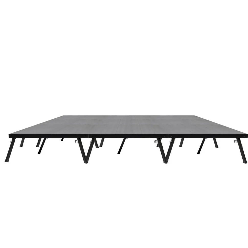 MyStage - 8’ x 24’ Portable Stage - Adjustable Height (Set of 12)