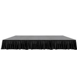 MyStage - 8’x12’ Portable Stage - Adjustable Height With Skirting & Rails (Set of 6)
