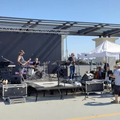 MyStage - 8’x12’ Portable Stage - Adjustable Height With Skirting & Rails (Set of 6)