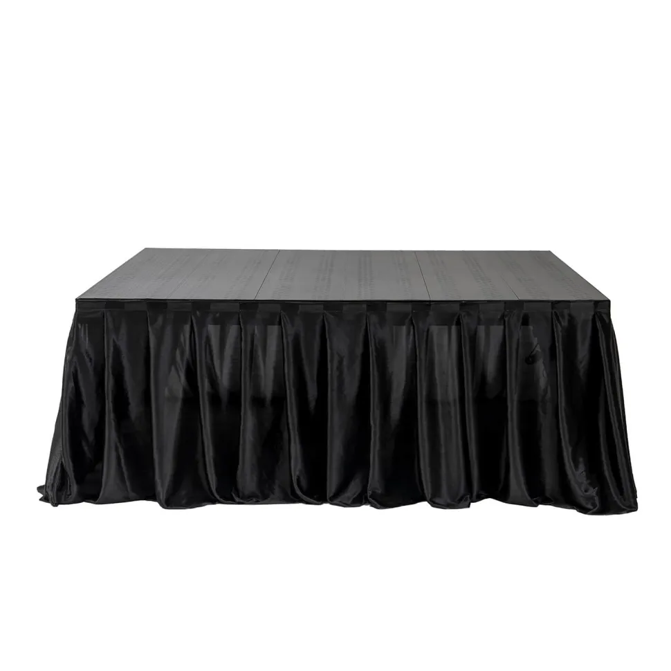 MyStage - 4’x4’ Portable Stage with Skirting - Adjustable Height