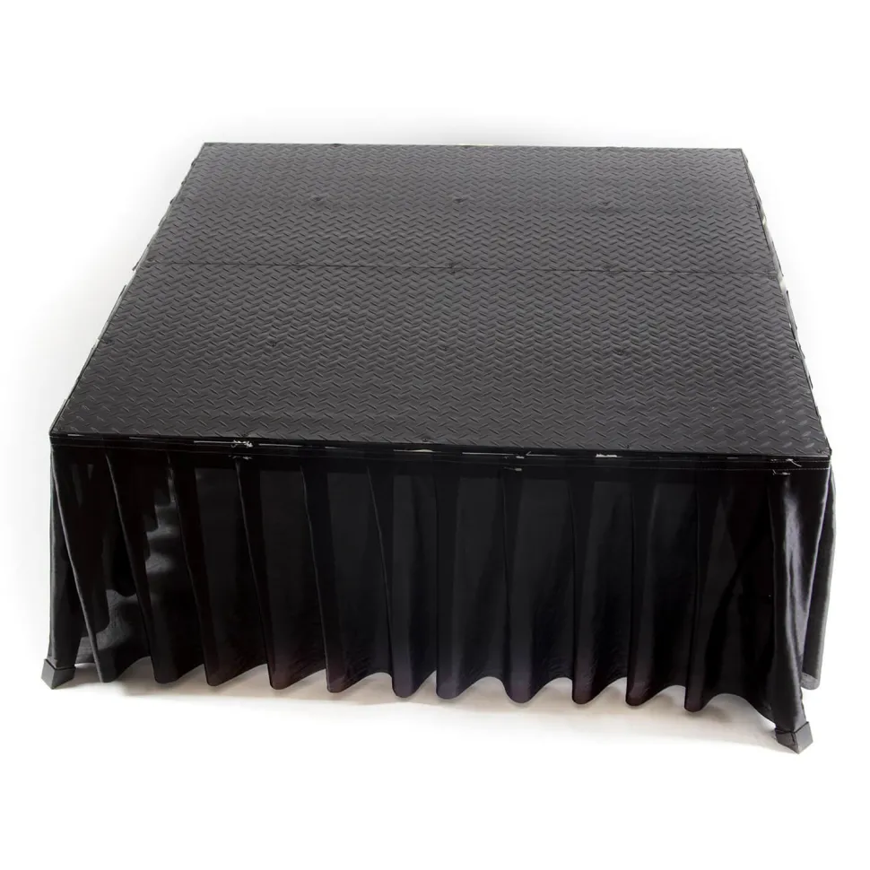 MyStage - 4’x4’ Portable Stage with Skirting - Adjustable Height