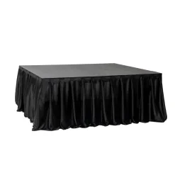 MyStage - 4’x4’ Portable Stage with Skirting - Adjustable Height