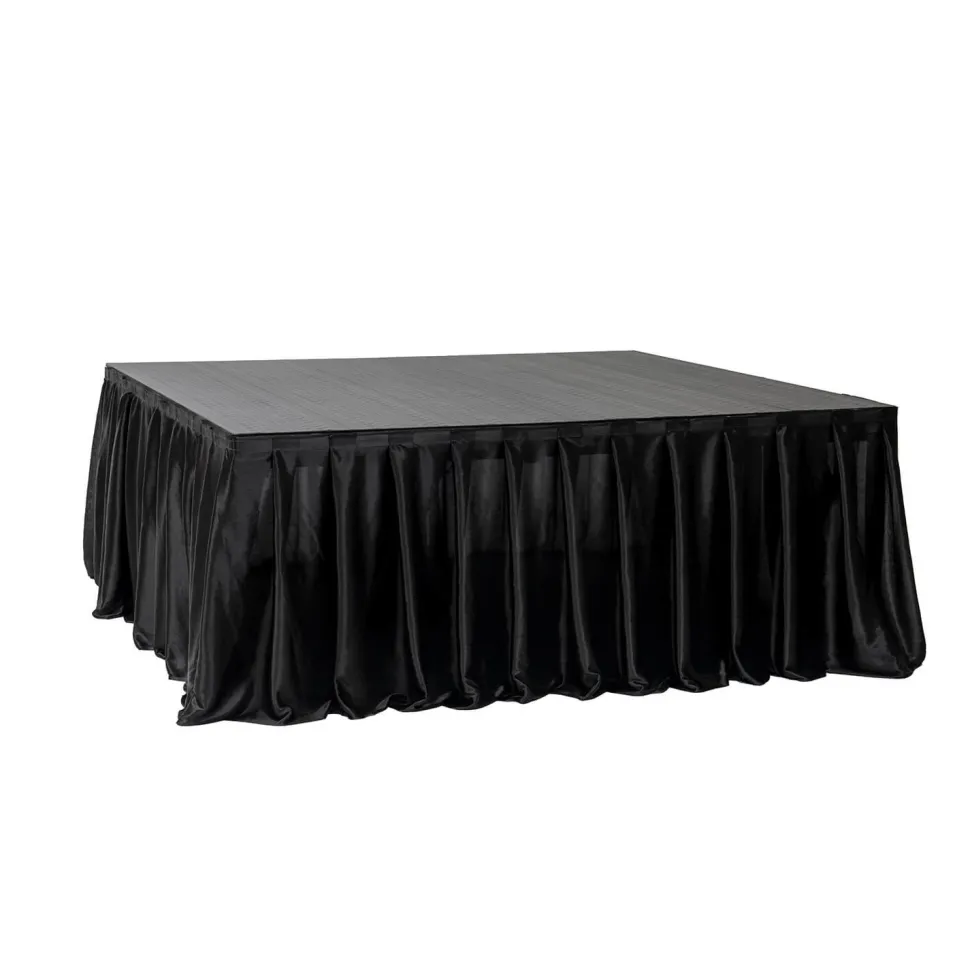 MyStage - 4’x4’ Portable Stage with Skirting - Adjustable Height