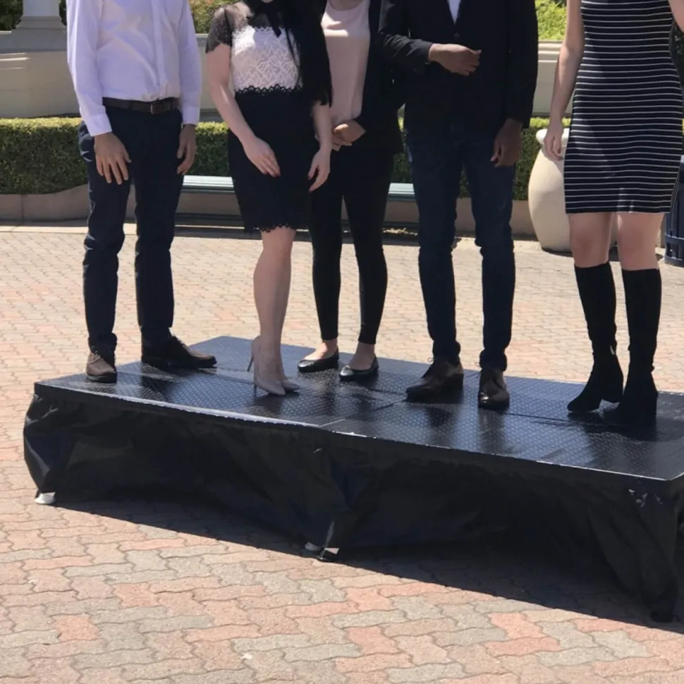 MyStage - 4’x4’ Portable Stage with Skirting - Adjustable Height