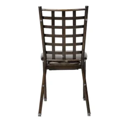 Natalie Metal Ballroom Chair - Antique Chocolate