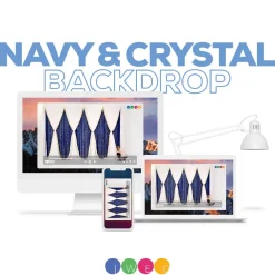 Navy and Crystal Backdrop - Instructional Video