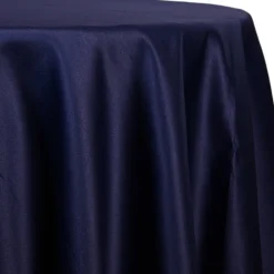 Navy Blue - Lamour Matte Satin "Satinessa" Tablecloth - Many Size Options