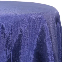 Navy - *FR* Crushed Tergalet Tablecloth by Eastern Mills - Many Size Options