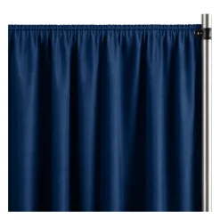 Navy La Petite France Curtain Panel w/ 4