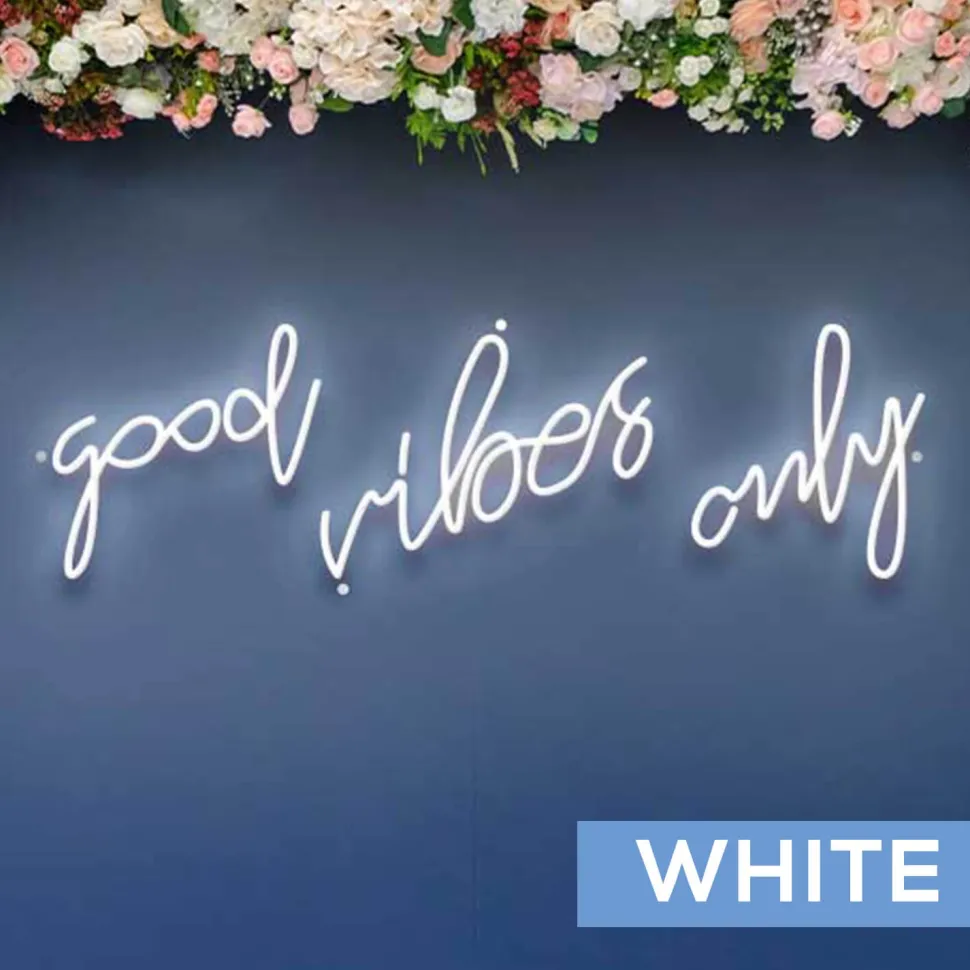 Neon Sign "Good Vibes Only" - Choose your Size and Color!