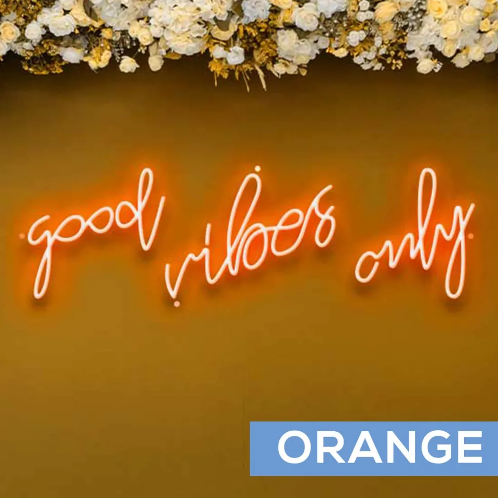 Neon Sign "Good Vibes Only" - Choose your Size and Color!