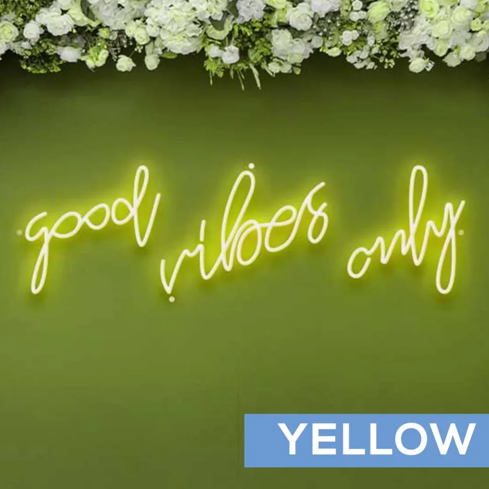 Neon Sign "Good Vibes Only" - Choose your Size and Color!