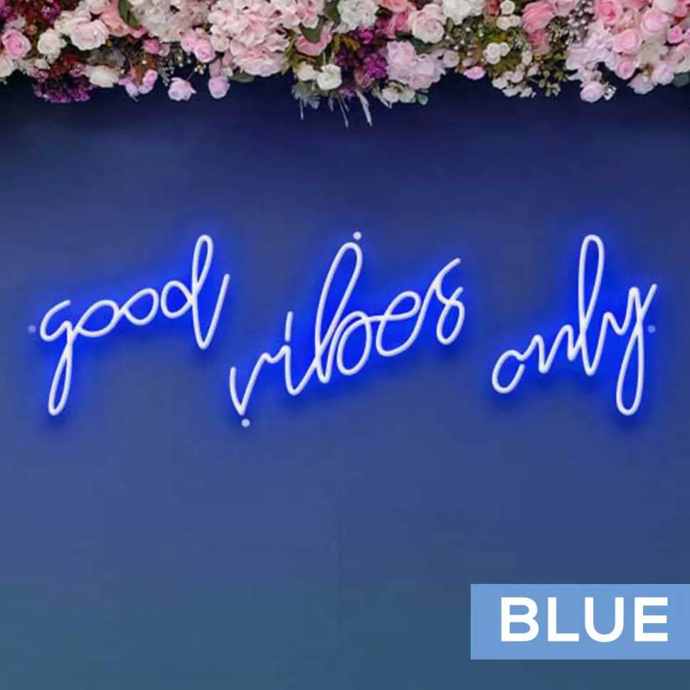Neon Sign "Good Vibes Only" - Choose your Size and Color!