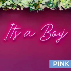 Neon Sign "It's a Boy" - Choose your Size and Color!