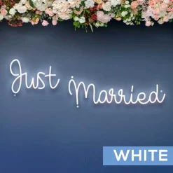 Neon Sign "Just Married" - Choose your Size and Color!