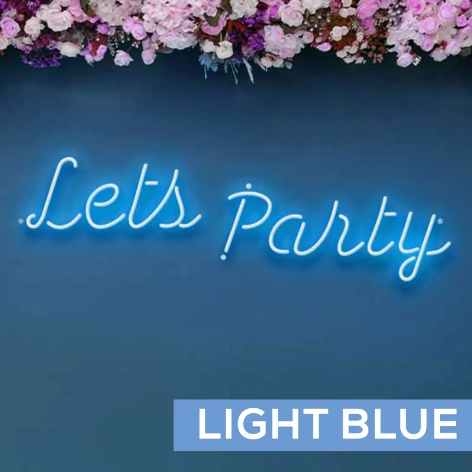 Neon Sign "Lets Party" - Choose your Size and Color!
