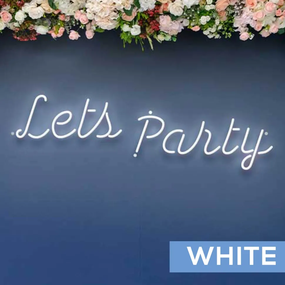 Neon Sign "Lets Party" - Choose your Size and Color!