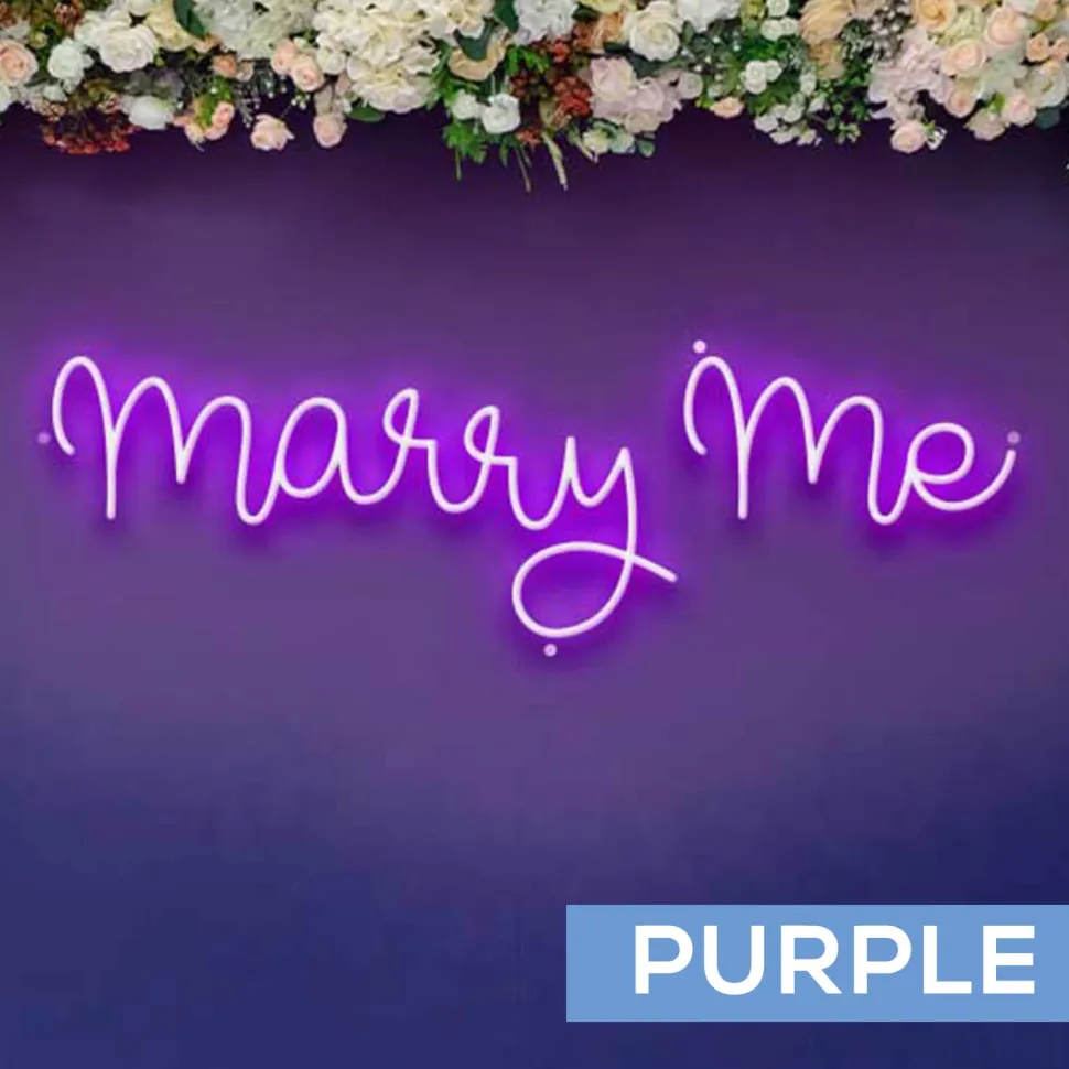 Neon Sign "Marry Me" - Choose your Size and Color!