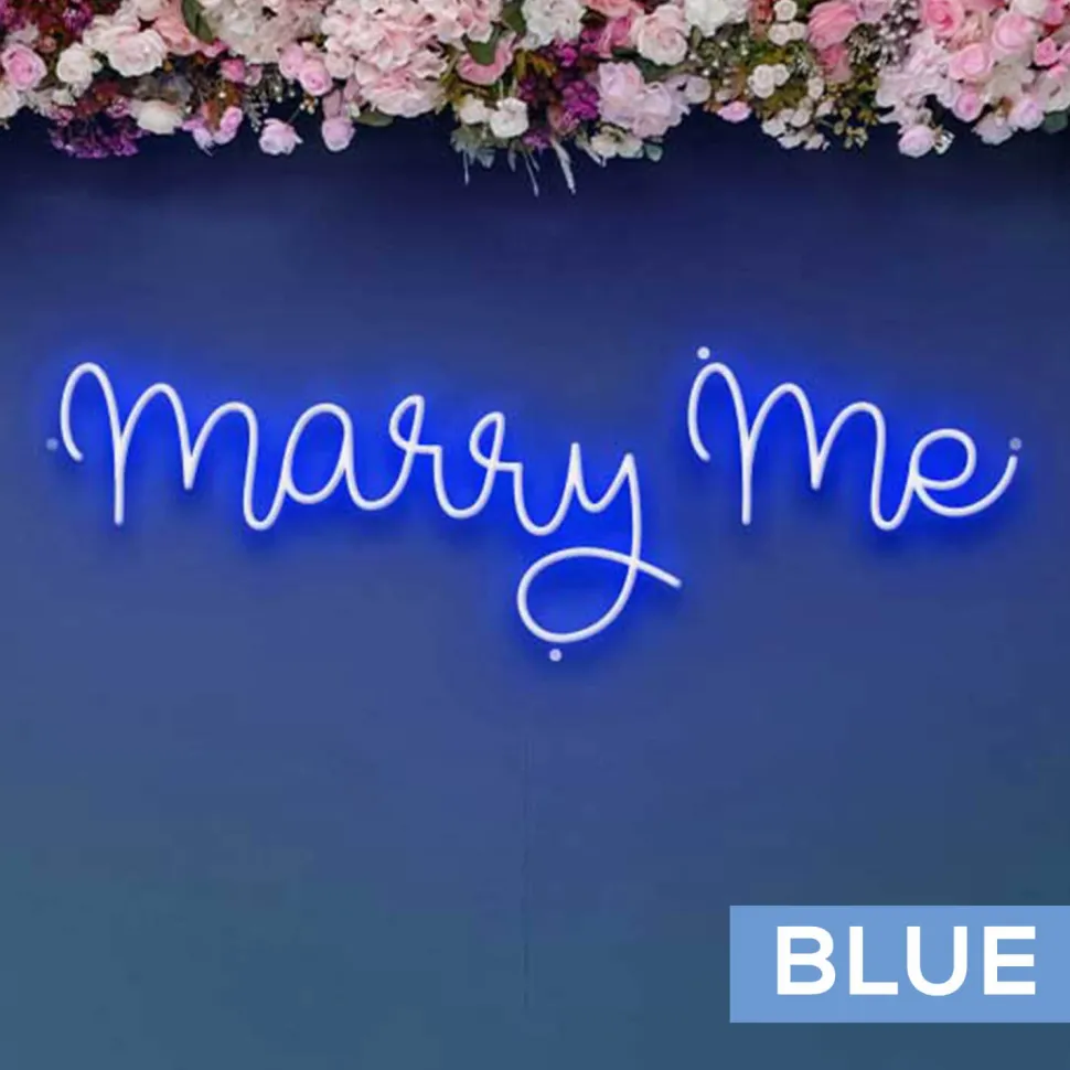 Neon Sign "Marry Me" - Choose your Size and Color!