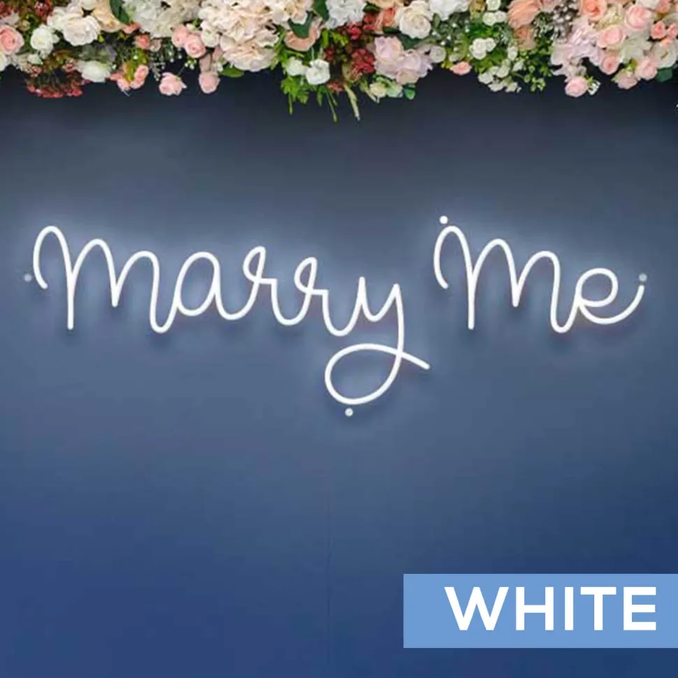 Neon Sign "Marry Me" - Choose your Size and Color!