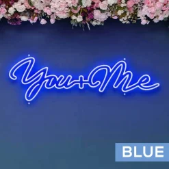 Neon Sign "You + Me" - Choose your Size and Color!