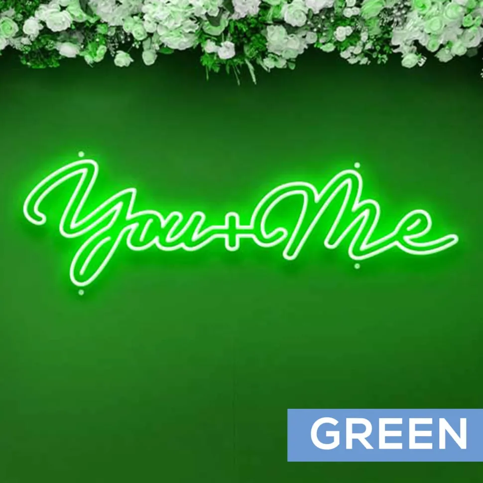 Neon Sign "You + Me" - Choose your Size and Color!